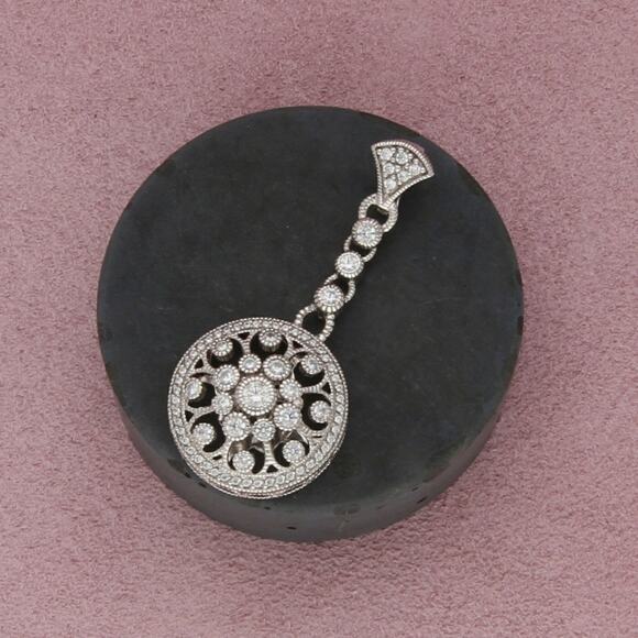 Judith Ripka Jewelry - ⚡️reserved⚡️ judith ripka sterling silver diamonique cz enhancer pendant